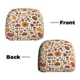 thumbnail image 6 of Kdxio Thanksgiving Food Pattern Print 2 Piece Car Head Rest Covers Set Auto Front/Rear Seats Headrest Cover Universal Fit Most Cars,Sedan, SUV, 6 of 9