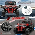 thumbnail image 4 of FINITO Kids Ride On Car UTV 24V with 4WD 4 EVA Wheels Electric Powered Off-road Vehicle Toy with Remote Control Two seats for Boys Girls Age 3+ , Red, 4 of 8