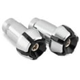 thumbnail image 2 of Bike Master 152151 Black & Silver Anti-Vibration Bar Ends - Set of 2, 2 of 2