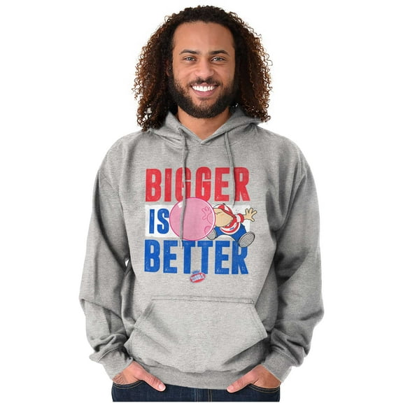 Funny Dubble Bubble Bigger is Bettter Hoodie Sweatshirt Women Men Brisco Brands S