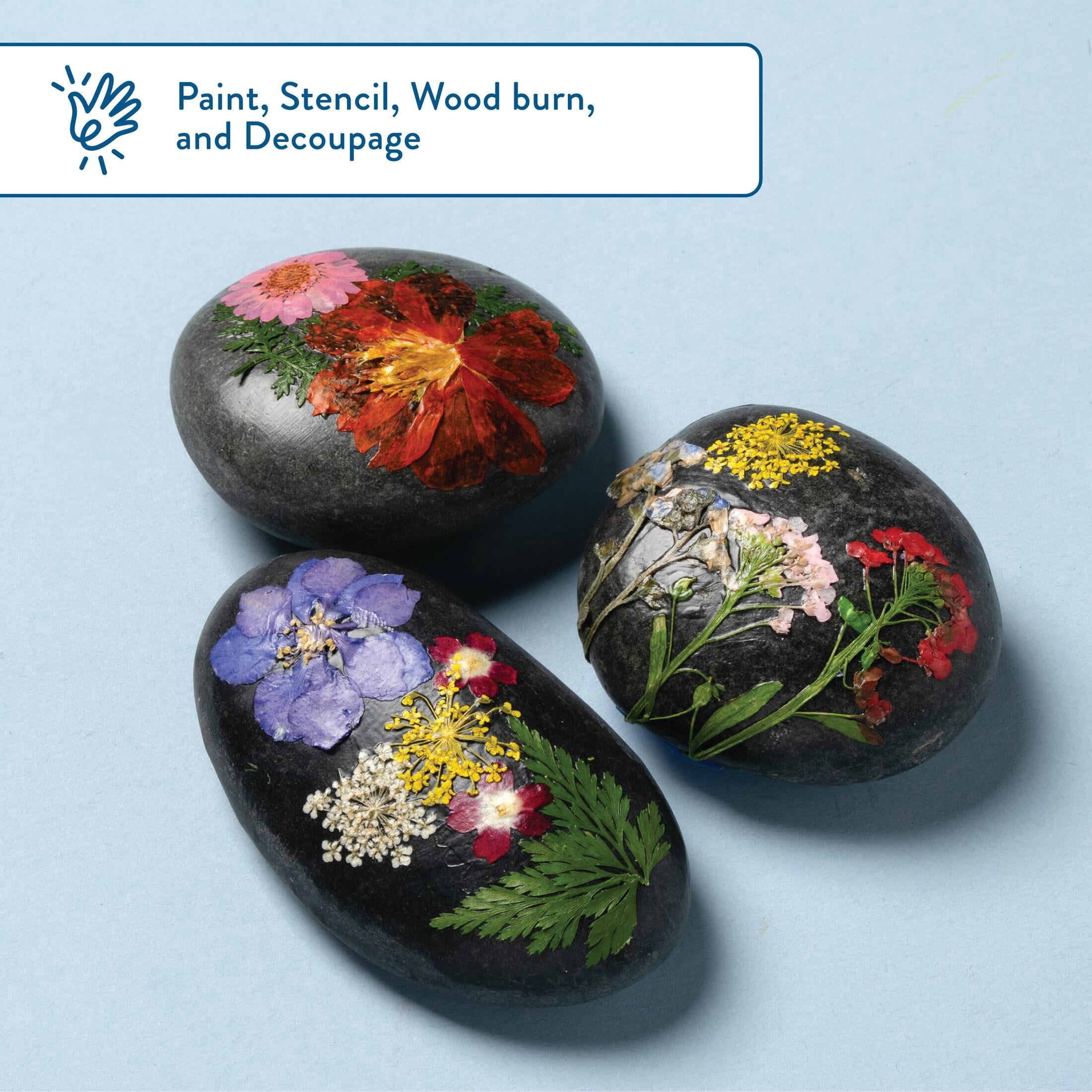 Hello Hobby Natural Smooth Rocks, Set of 6