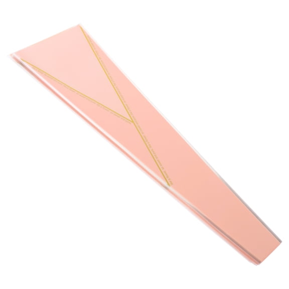 ibasenice Single Flower Wrapping Pink Plastic 50pcs