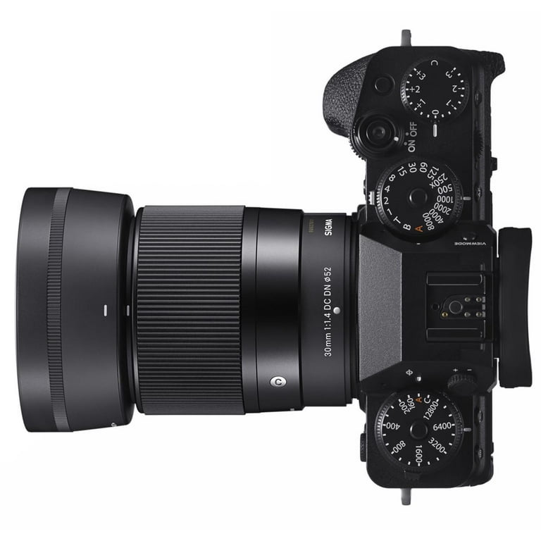 シグマ30mm F1.4 DC DN FUJIFILM Contemporary Sigma 30mm f/1.4 DC DN Contemporary Lens with Camera Hood for