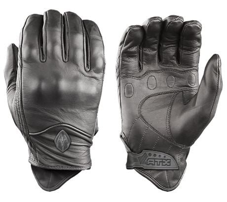 Damascus Protective Gear ATX95 All-Leather Gloves w Knuckle Armor, Large, Black by Damascus Worldwide