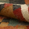 thumbnail image 7 of Kilim Wool Jute Rug – Handwoven Southwestern Area Rug with Tribal Geometric Pattern & Fringe 5 X 8   FEET, 7 of 7