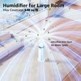 thumbnail image 3 of KNKA Pro Humidifier for Home Large Room Bedroom, 9L Humidifiers for Room, Easy Top Fill, Smart Humidity Control & Essential Oil Diffuser, Quiet, Remote Control,White, 3 of 11