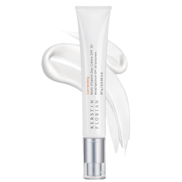 Kerstin Florian Crema de día multivitamínica SPF 30 | Hidratante facial diario con óxido de zinc natural | Protector solar con protección UVA y UVB | Sin aceite (2 onzas)