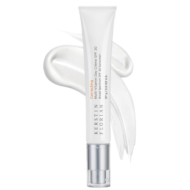 Kerstin Florian Crema de día multivitamínica SPF 30 | Hidratante facial diario con óxido de zinc natural | Protector solar con protección UVA y UVB | Sin aceite (2 onzas)