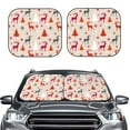 thumbnail image 2 of Windshield Sun Shade, Simple Painted Deer Trees Stars Foldable Car Sun Shade Windshield For Front, 2 Pieces, 2 of 4