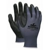 Mcr Safety Coated Gloves Black/Blue 13 Gauge 9673SFS