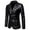 Black, variant on Lindreshi Leather Jacket for Women Men's Leather Jacket Fashion Business Suit Stand Collar Punk Motorcycle Washed Leather Long Sleeve Hoodless Casual Outwear & Jackets