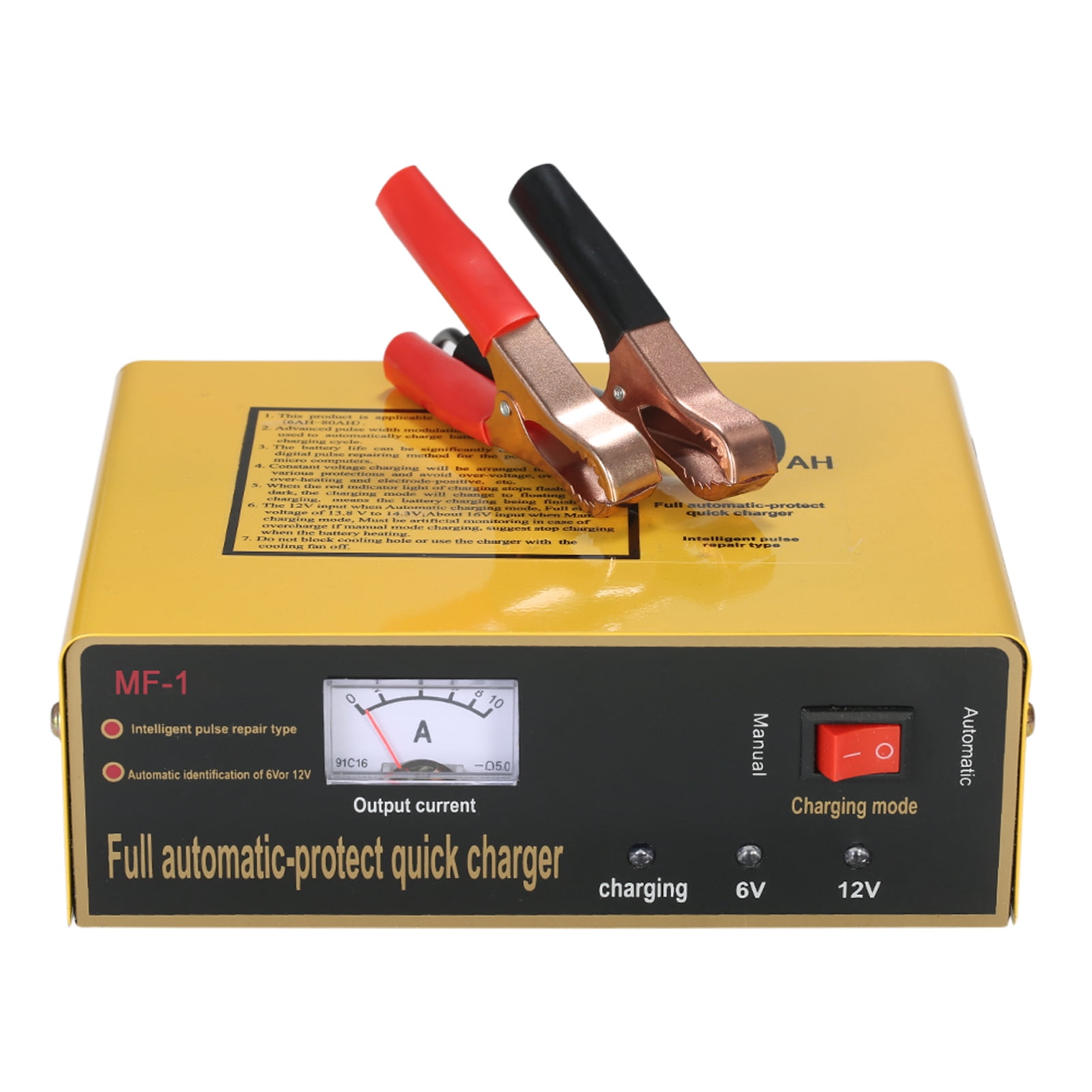 \u0026amp; 6V/12V 80AH Intelligent Automatic LED Charger Pulse Repair Type Maintainer For  Acid Battery And Lithium Battery 120W AC110V-250V