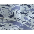 thumbnail image 3 of Ambesonne Ocean Life Quilted Bedspread Set 3 Pcs, Aquamarine Dolphin Print, King, Soft Blue Blue Violet, 3 of 4
