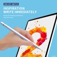 thumbnail image 4 of Tignapoo USB Rechargeable Active Stylus Pen with Copper Tip and Fabric Nib, Black, 8H Battery Life, 175mm Length, 9.6mm Diameter, 110MA Polymer Battery, 60-80 Min Charge, 1 Month Standby, Not for, 4 of 6