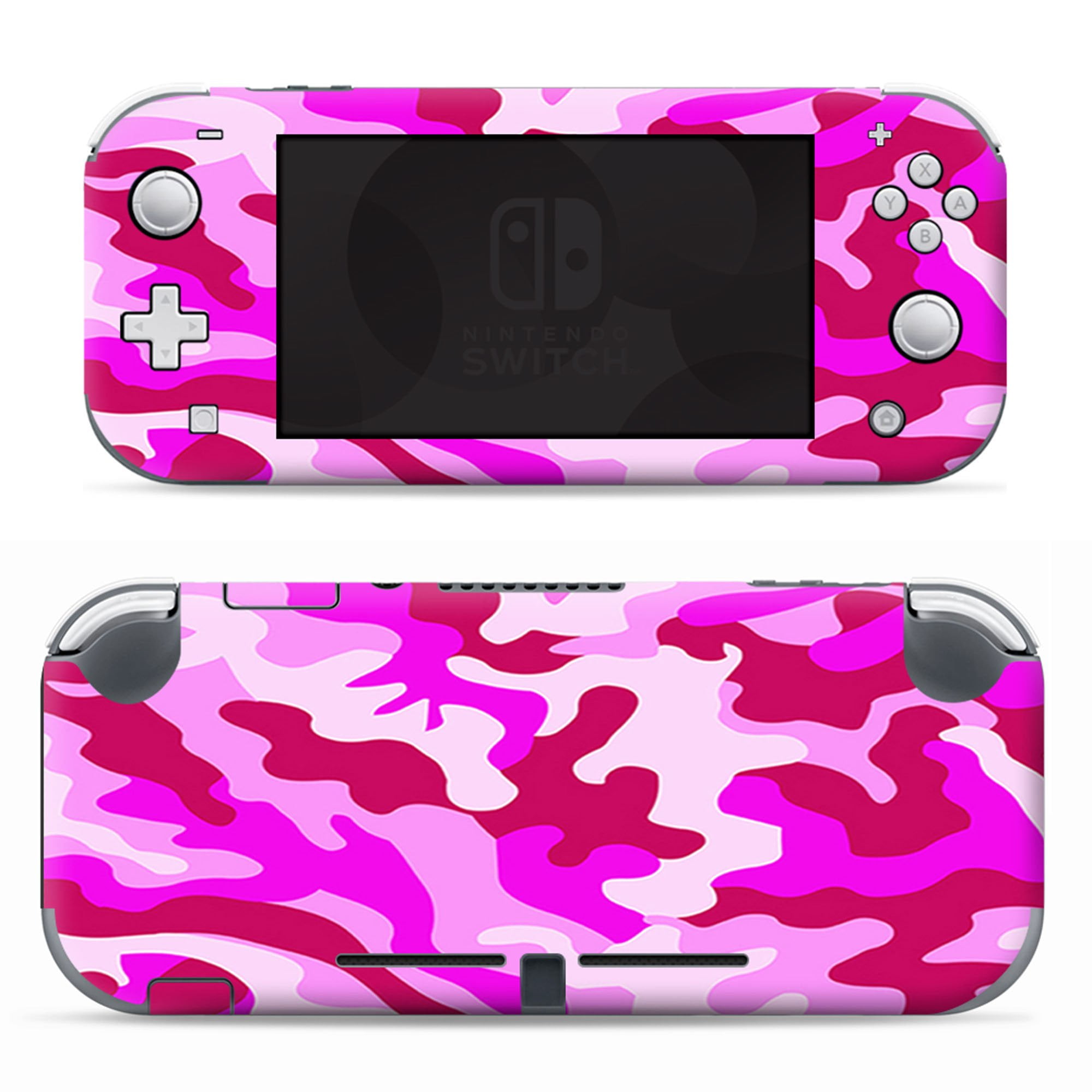 Nintendo Switch Lite Skins Decals Vinyl Wrap Decal Stickers Skins Cover Pink Camo Camouflage 