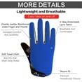 thumbnail image 3 of FINGER TEN Cycling Gloves Kids Boys Girls Youth Full Finger Pair Dirt Bike Riding, Children Toddler Touch Screen Mountain Road Bicycle Warm Cold Weather Gel Padded, Color Blue Orange, 3 of 6
