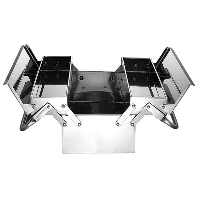 Caja de herramientas multifunción Bandeja de 3 compartimentos Espacio grande Almacenamiento de herramientas de mano de doble capa Caja de herramientas Pta Sunnimix Caja de herramientas portátil