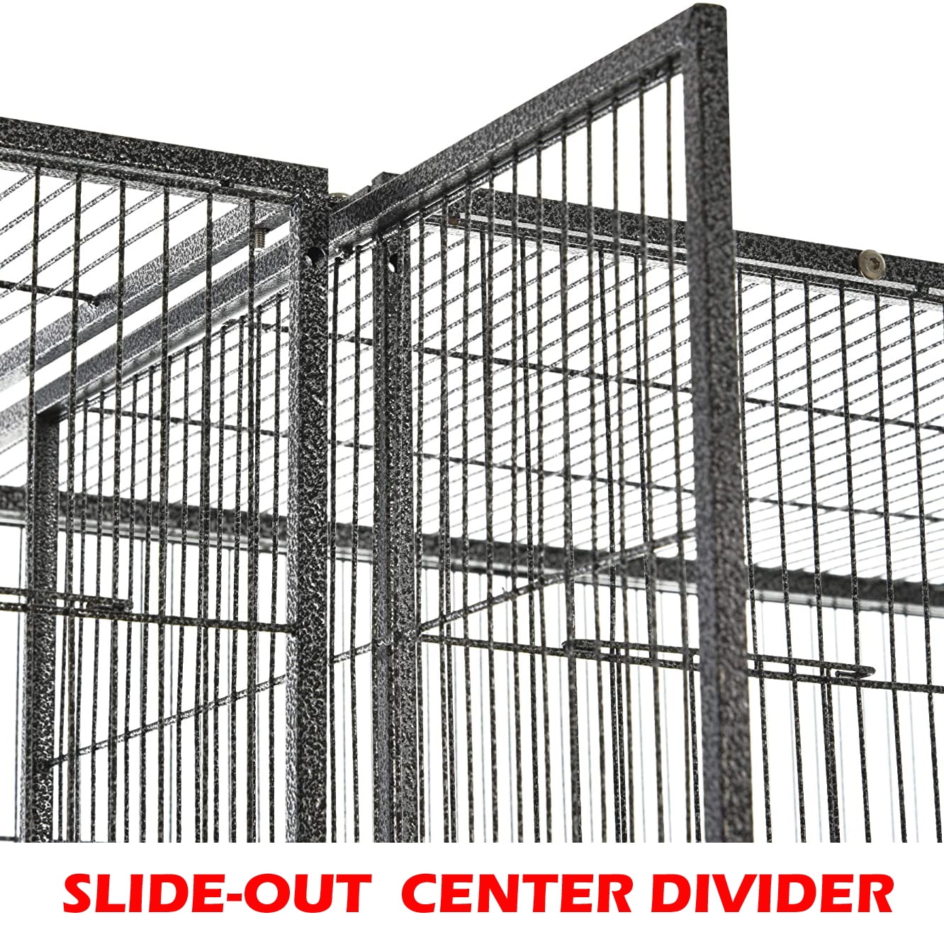 Double EXTRA LARGE 4-Level Center Divider Small Animal Critter Habitat Hamster House Guinea Pig Home Mouse Rats Rolling Cage Tight 1/2-inch Wire Spacing for Ferret Chinchilla Sugar Glider Mice Gerbil