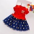 thumbnail image 5 of GYRATEDREAM Toddler Baby Girl Outfits Ruffle Tops Tutu Princess Dress Lace Patchwork Skirts Summer Clothes 1-8 Years, 5 of 6