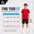 thumbnail image 5 of RBX Boys Athletic Outfit Set Performance Mesh Jersey Tees and Athletic Gym Shorts 3 Piece Outfit, 5 of 7