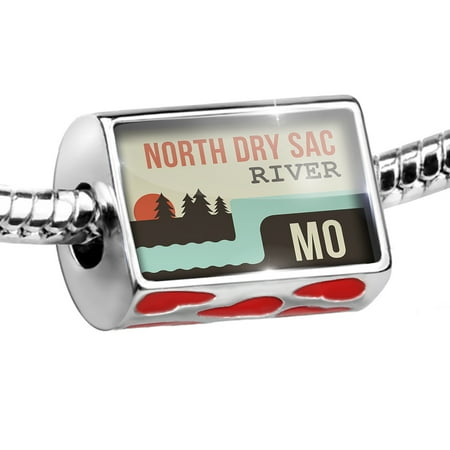 Darling Beads - Bead USA Rivers North Dry Sac River - Missouri Charm Fits All European Bracelets