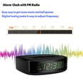 thumbnail image 3 of PHILIPS Radio despertador para dormitorios, pantalla LED, repetición fácil, temporizador de apagado, radio despertador con batería de respaldo reloj de dormitorio (pilas no incluidas), 3 of 5