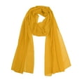 thumbnail image 1 of INSPIRAR CHIC Bufanda de Chiffon Sólido para Mujeres Ligera Suave Sheer Larga Envoltura para la Cabeza Chal Bufandas Amarillo Naranja 68.9x27.6 pulgadas, 1 of 7