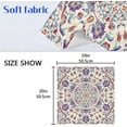 thumbnail image 7 of Coolnut Retro and Elegant Bohemia Cloth Napkins Set of 4, Durable Printed Washable Table Napkins for Valentines, Weddings, Dinners Parties Home Decor, 20 x 20 Inch Washcloth Gift, 7 of 7