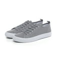 thumbnail image 2 of The Fashion Supply Skylar Canvas Women's Sneakers - Canvas Shoes for Women Sneakers, Comfortable Sneakers for Women, Grey with size 11, 2 of 5