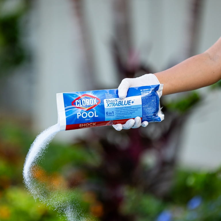 Clorox Pool&Spa Shock XtraBlue+ Granules Swimming Pool Shock, 1lb