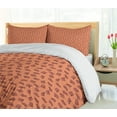 thumbnail image 5 of Ambesonne Salmon Duvet Cover Sets, Pieces of Fish Meat Graphic, 2-Queen, Salmon Dark Peach, 5 of 6