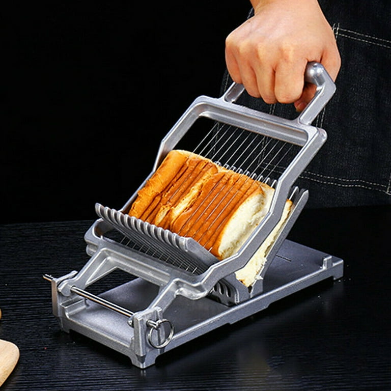 VEVOR Commercial Toast Bread Slicer, 12mm Thickness Electric Bread Cutting  Machine, 31PCS Commercial Bakery Bread Slicer, 110V Toast Cutter Cutting  Machine, Bread Cutter for Bread Sheet Cutter Cutting