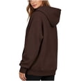 thumbnail image 7 of Women's Pullover Hoodie Trendy-Women's Plain Long Sleeve Pullover Tops with Pockets Fashion S, 7 of 7