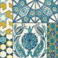 thumbnail image 3 of Lovell, Kathrine 12x12 Black Modern Framed Museum Art Print Titled - Turkish Tiles Exotic III, 3 of 5