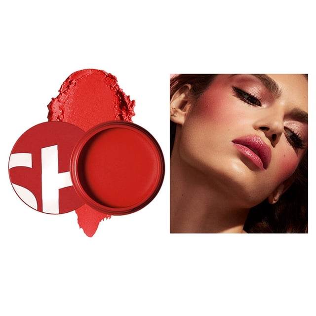 Powder Blusher Rouge Powder Blusher Stick Mud Monochrome Powder Blusher, Makeup White Blusher