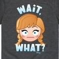 thumbnail image 3 of Disney Emoji - Wait What Anna - Toddler And Youth Short Sleeve Graphic T-Shirt, 3 of 5