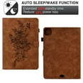 thumbnail image 5 of for iPad Pro 11 Inch 5th Generation 2024, Premium Luxury PU Leather Cover/Smart Folio with Dual Stand and Auto Sleep/Wake Function Case Cover with Pen Slot & Card Slots for iPad Pro 11 2024, Brown, 5 of 5