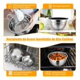 thumbnail image 4 of Juego de 5 Cuencos de Mezcla, Bowls de Cocina de Acero Inoxidable con Tapas Herm&eacute;ticas, Tama&ntilde;o de 4.5, 2.7, 1.7, 1.1Cuartos, con Juego de Taza y Cuchara Medidora, Batidor de Huev, 4 of 6