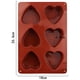 thumbnail image 2 of Molde de silicona en forma de corazón para 6 cavidades, paquete de 3 moldes en forma de corazón para hacer jabón hecho a mano, chocolate, velas de jabón y gelatina marrón, 2 of 5