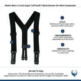 thumbnail image 4 of Welch  2 Inch Super Tuff Stuff Y-Back Button On Work Suspender (Men), 4 of 4