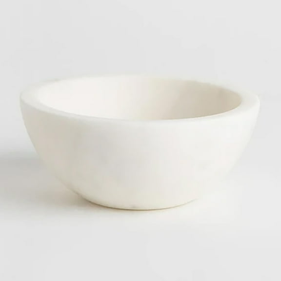 CounterArt White Natural Marble Dip/Condiment Bowl 4 oz.