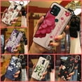 thumbnail image 2 of LYM-Phone Case For Moto G Stylus 5G, Wrist Strap Protective Back Cover Waterproof Flower Kickstand Wristband Fashion Design Lanyard Anti-dust Silicone Soft case Ring Phone Holder Durable, 2 of 9
