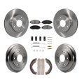 thumbnail image 1 of Transit Auto Front Rear Disc Brake Rotors Semi-Metallic Pads and Drum Kit (7Pc) for Car Honda Civic K8S-102143, 1 of 11