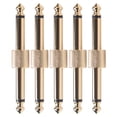 thumbnail image 1 of Shisuyan Coupler Guitar Connector Golden Cylindrical 5Pack 2.8x0.5in, 1 of 8