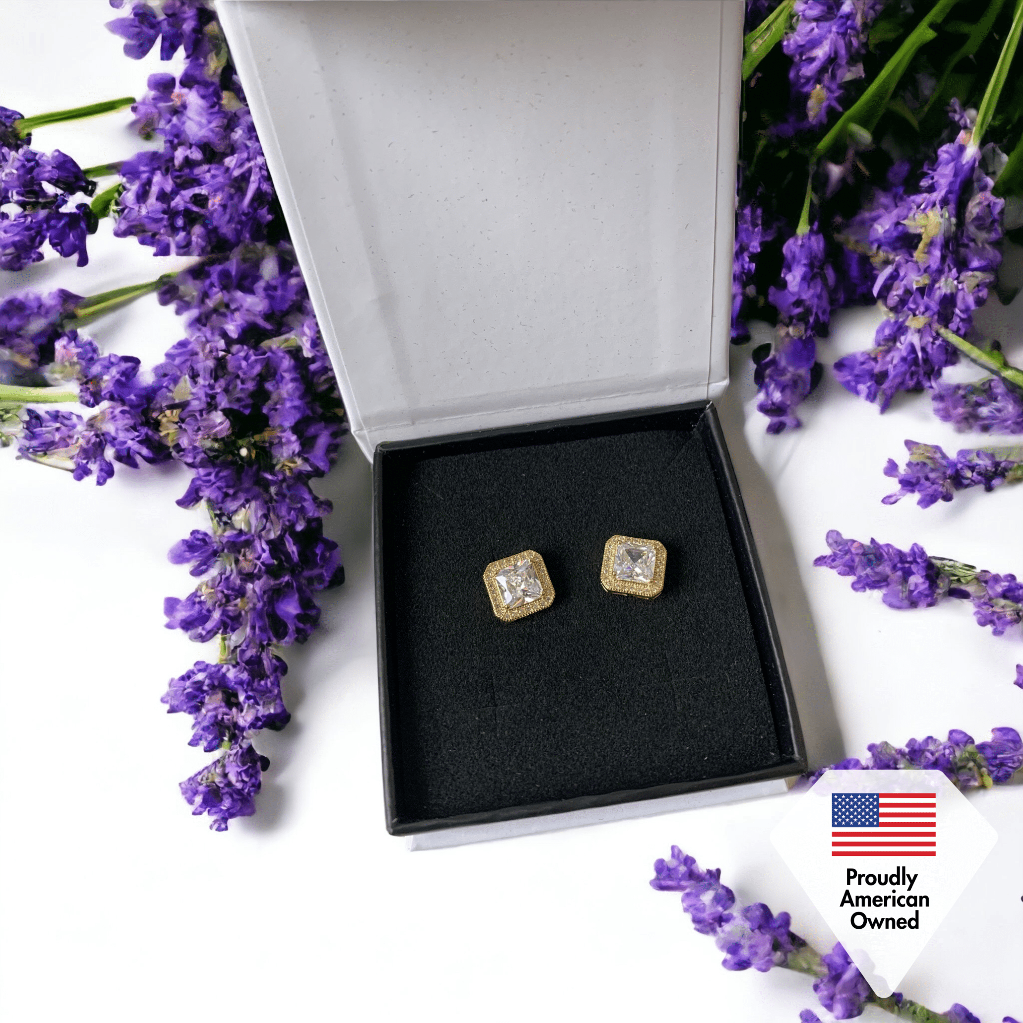 Cate & Chloe Norah 18k Rose Gold Plated Jewelry Set with Simulated Diamonds Gift for Women