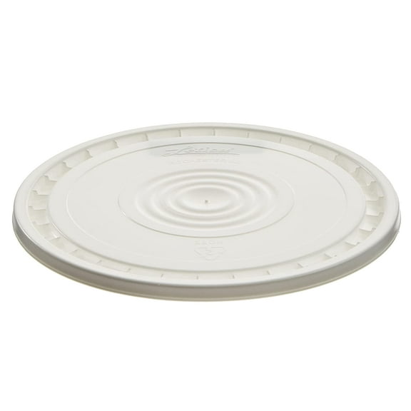 Reusable Easy Peel Lid for 3.5, 5, 6, 7 gal Buckets, HPDE (White, 1 Pack)