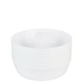 thumbnail image 2 of (80 PACK) EcoQuality 16 oz Round White Plastic Bowls Edge Collection - Disposable China Like Party Bowls, Heavy Duty Salad Bowls, Serving Bowl, Dessert, Wedding, Serveware, 2 of 3