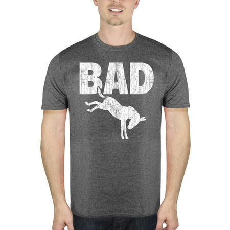 Bad Ass Attitude Funny Men's Graphic Charcoal T-Shirt, up to Size