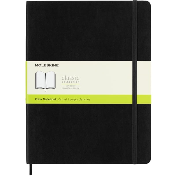Cuaderno Moleskine Classic, tapa blanda, XL, negro, 192 páginas