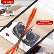 Uxgjfwu Electric Knife Sharpener with USB Charging, Professional Tool with Replaceable Grinding Wheels, Double Sided Automatic Sharpening System for Home